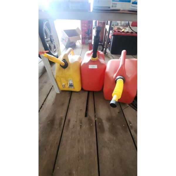 3 Jerry cans
