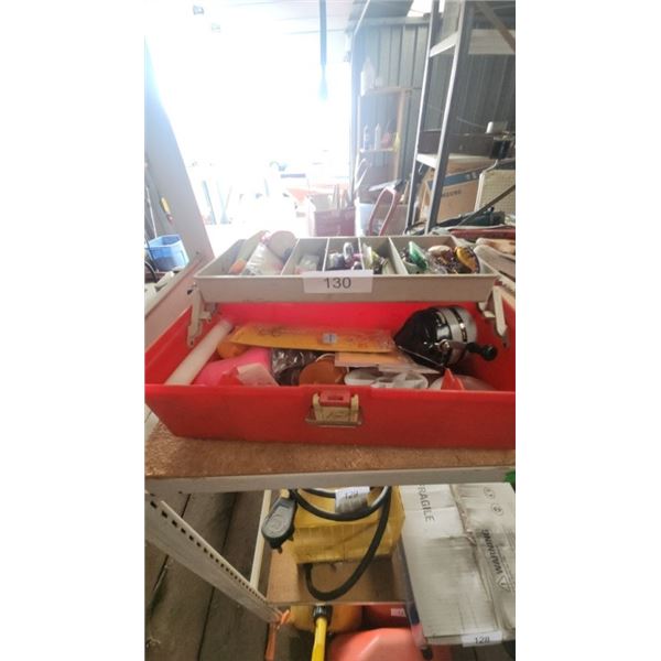 Tackle box with contents