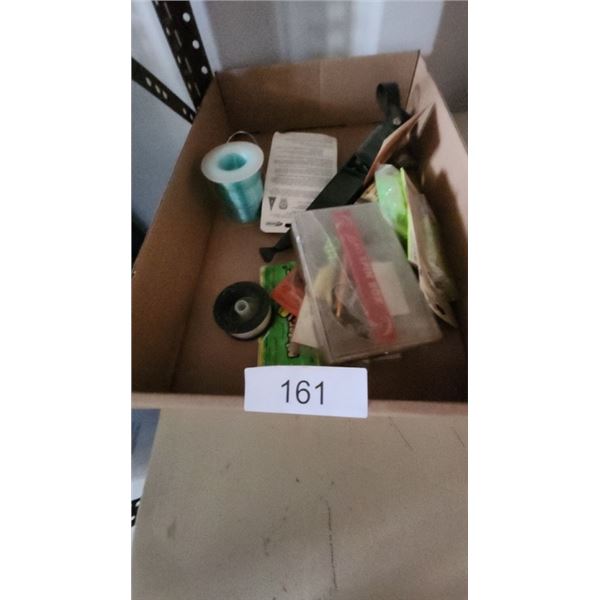 fishing line, fillet knives etc