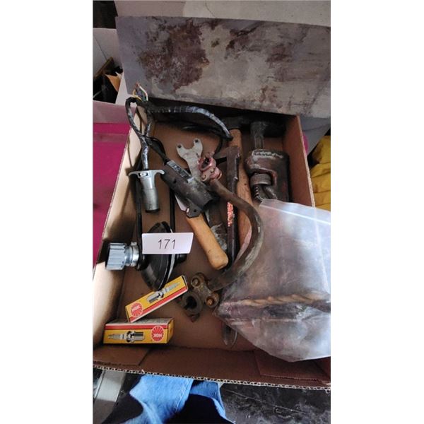 Hammer, Nail puller, Pipe Wrench, Battery Cable,