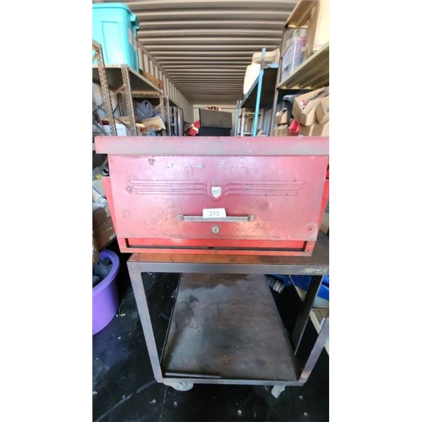 Beach tool chest with contents