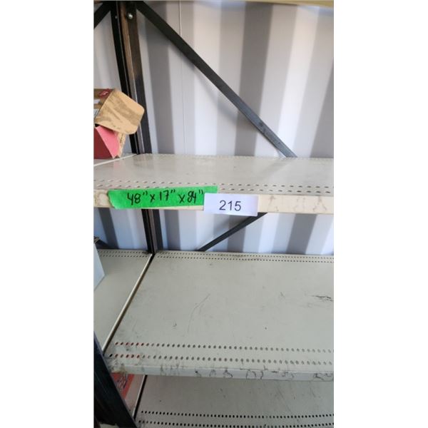 Metal shelf 48" x 17" x 84"