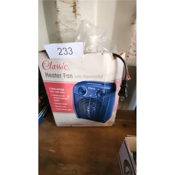 Heater  with thermostat 2 heat settings