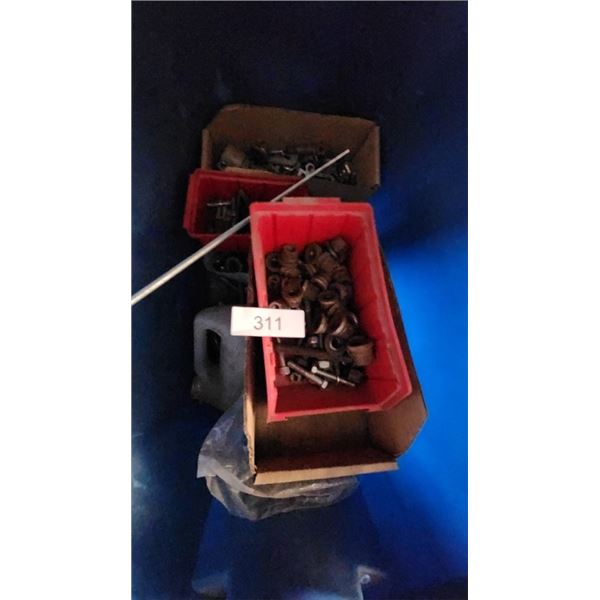 Assorted nuts and bolts & 12" segmented style