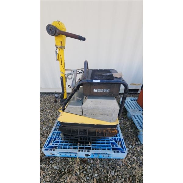 Wacker Compactor Diesel Works Need Battery