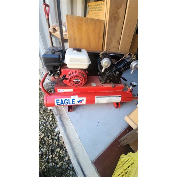 Gas Power Eagle Air Compressor Looks Like New