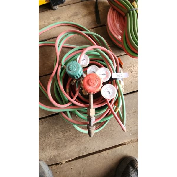 Oxy Acetylene Hoses w/ gauge