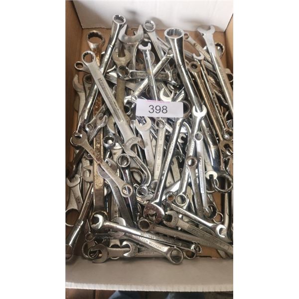 box of assorted wrenches
