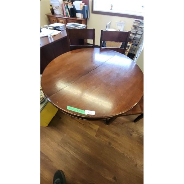 37" round table with chairs