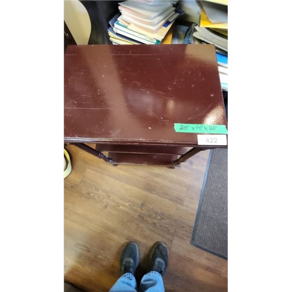 Table/Bookshelf 20" x 14" x 26"