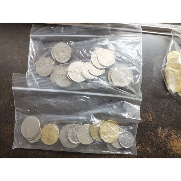5 Bags Of Assorted Coins