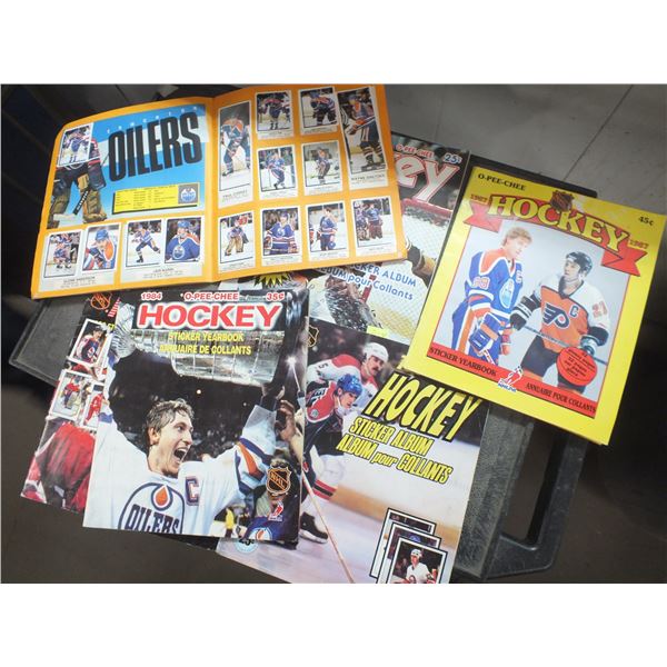 5 Old Hockey Card Books