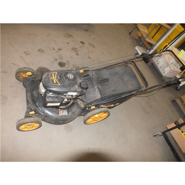 Poulin Pro Gas Powered Lawn Mower w/ Bag