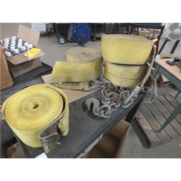 4 Large Tie Down Straps