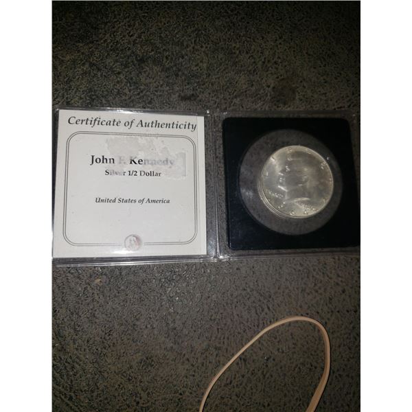 John F Kennedy silver 1/2 Dollar