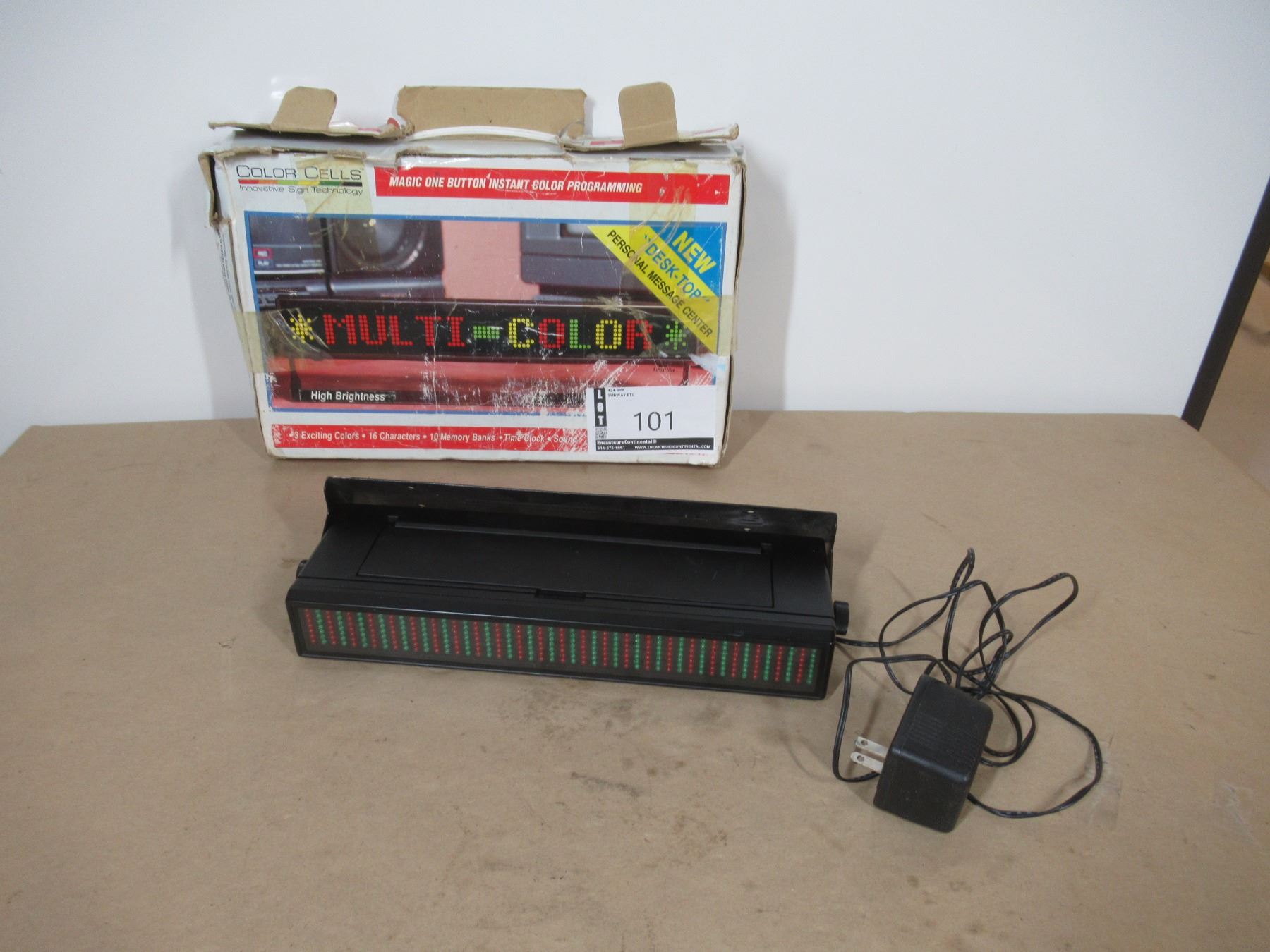 LED PROGRAMMABLE MESSAGE SIGN - Continental Auctioneers