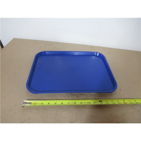 LOT: 30 FOOD TRAYS 16"x10" (BLUE)