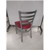 Image 2 : LEATHERETTE/METAL CHAIR (RED)