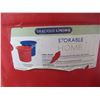 Image 2 : LOT: 2 RED PLASTIC BUCKETS 67L