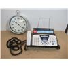 Image 1 : CLOCK AND FAX MACHINE