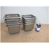 Image 1 : STAINLESS FOOD SERVICE BIN 6"x6.5"x6"