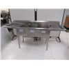 Image 1 : COMMERCIAL STAINLESS SINK 84"x27"x48"