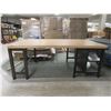 Image 1 : TABLE W/ 2-SHELF  97.25"x50"x36.5"