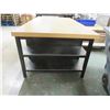 Image 2 : TABLE W/ 2-SHELF  97.25"x50"x36.5"
