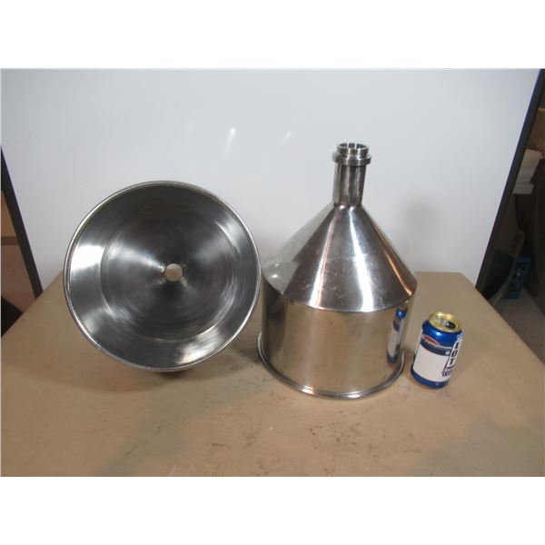 LOT: 2 STAINLESS STEEL HOPPER