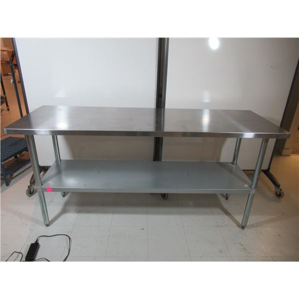 STAINLES STEEL TABLE 72"x24"x35