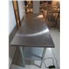 Image 2 : STAINLES STEEL TABLE 72"x24"x35