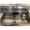 Image 2 : INDUSTRIAL STAINLESS DOUBLE SINK 74"x30"