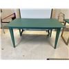 Image 1 : WOOD TABLE 59"x35.5" (GREEN)