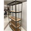 Image 2 : METAL/WOOD SHELVING (4-SHELF) 36"x16"x72"