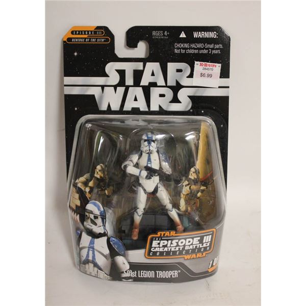 STARWARS NIB 501ST LEGION TROOPER FIGURINE -