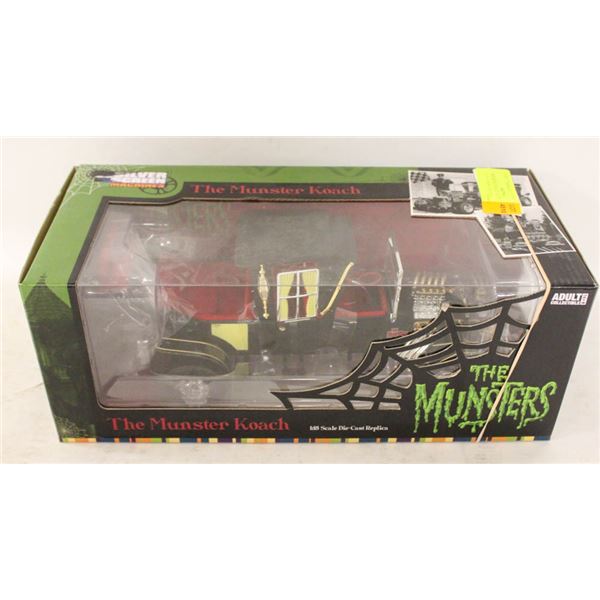 NIB MUNSTERS KOACH 1:18 DIE CAST CAR BY SILVER