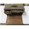 Image 2 : vintage wooden toolbox w/ flip down front - box joint corners