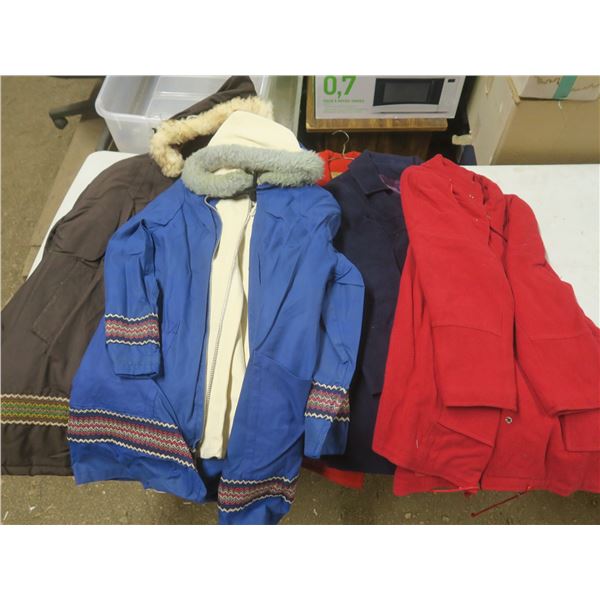 3 Coats and 2 Parka Jackets