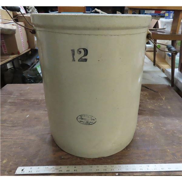 Medalta 12 gallon stone crock