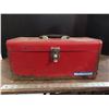 Image 1 : Red metal tool box