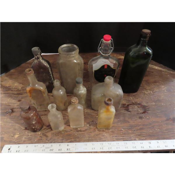 vintage medicine glass bottle