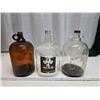 Image 1 : 3x 1 gallon glass jugs - assorted