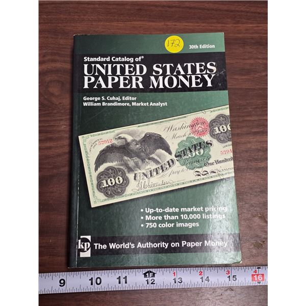 2011 United States (US) paper money guide book - 30th Ed.
