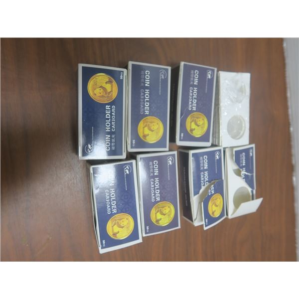 lot of coin holders