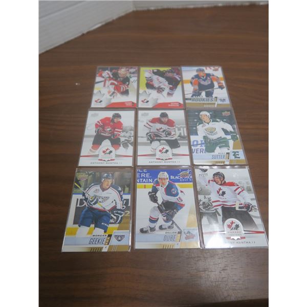 9 hockey cards