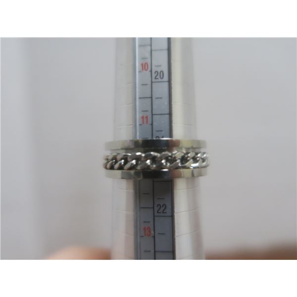 size 12 mens stainless steel ring