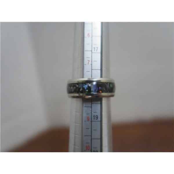 size 8 stainless steel ring