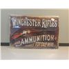 Image 1 : 8x11.75" tin sign "Winchester rifles"