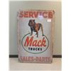 Image 1 : 8x11.75" tin sign "Mack trucks"
