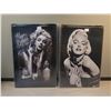 Image 1 : 8x11.75" tin sign "heartbreaker & Marilyn"